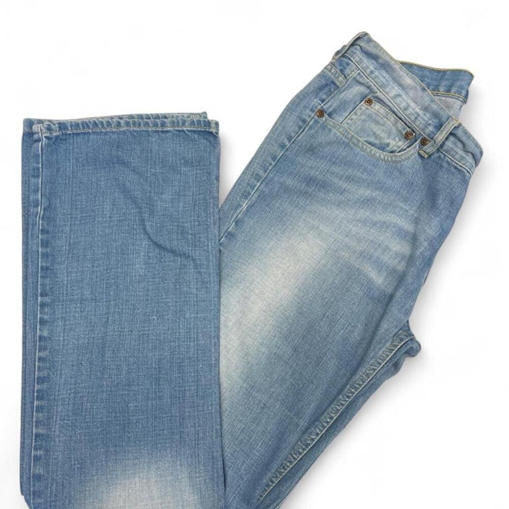Divine blue low rise flare